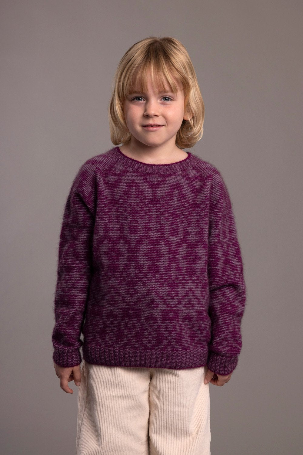 Fair Isle Possum Merino Childrens Sweater