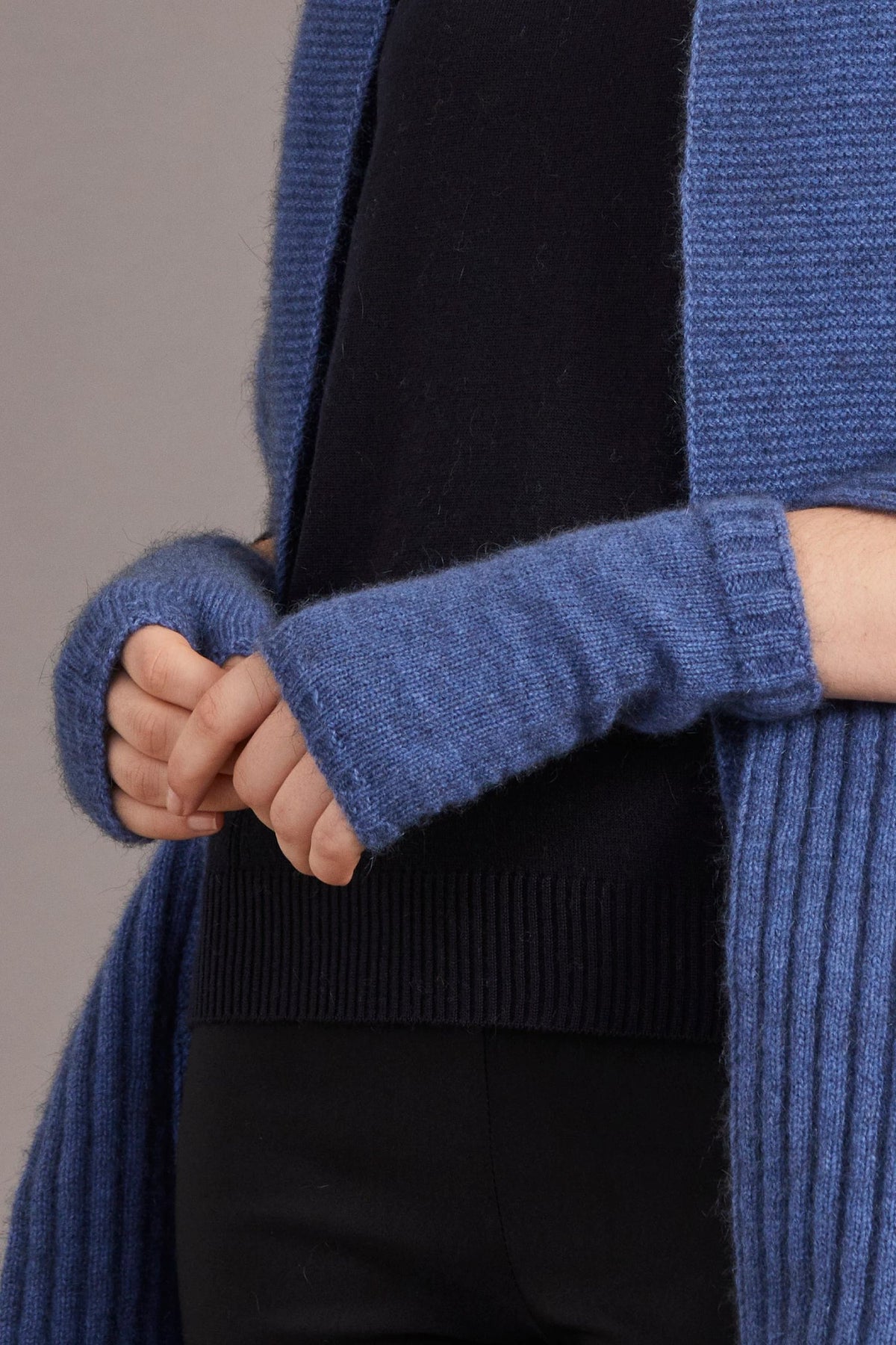 Short Plain Possum Merino Glovelet