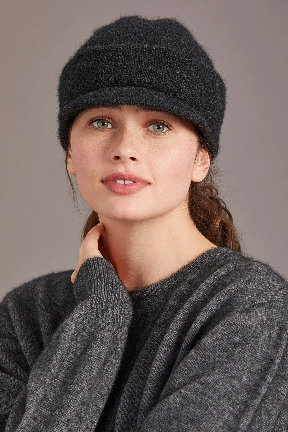 Possum Merino Cap with Peak