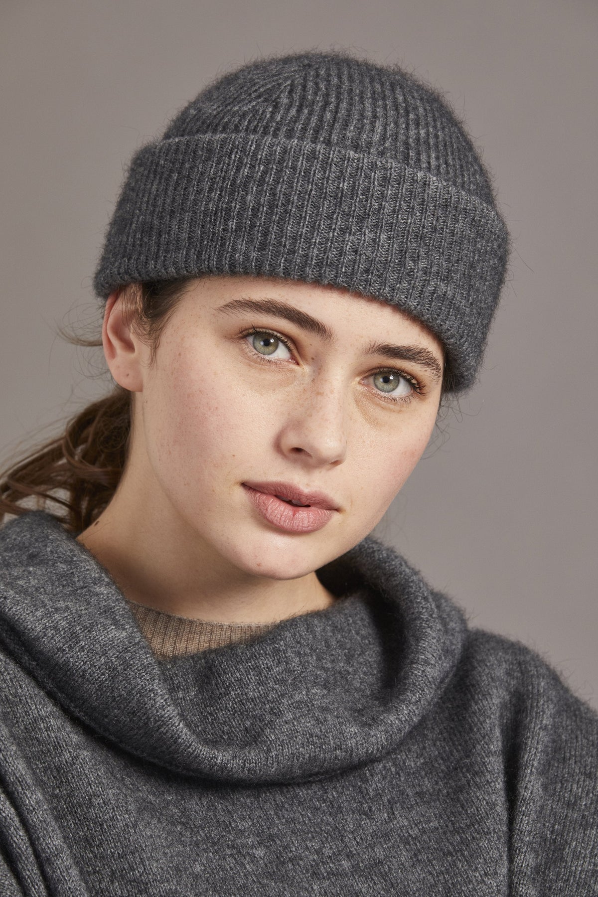 Fine Rib Possum Merino Hat