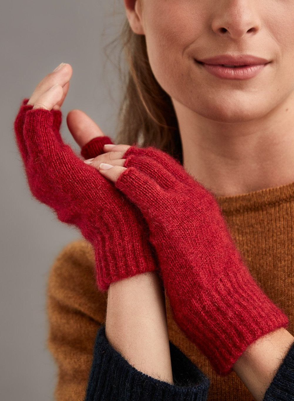 Open Finger Possum Merino Gloves