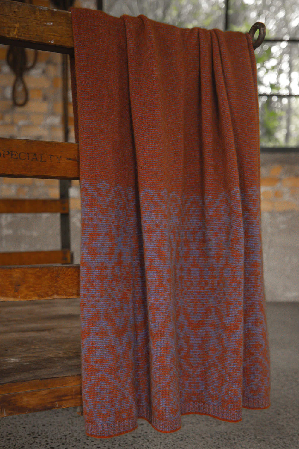 Fair Isle Possum Merino Blanket